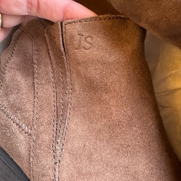 Josef Seibel US Size 6-6.5 EU 37 Daphne 09 Suede Ankle Boot Zip Side Block Heel - Picture 14 of 16